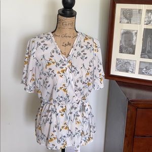 Sienna Sky White Floral Blouse